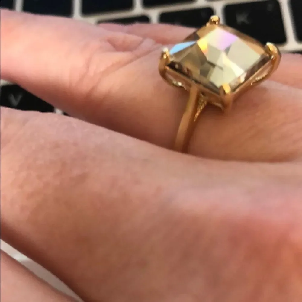 Swarovski authentic crystals Ring Gold plated